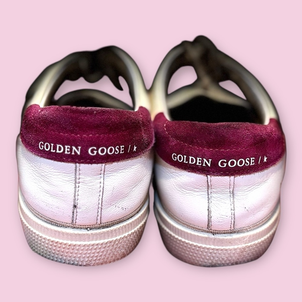 Golden Goose Pink and Gold Sneakers - Picture 2 of 9